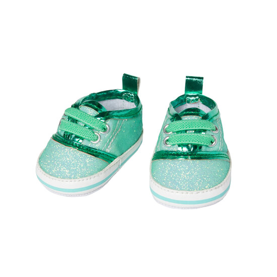 Glitter Sneakers Mintgroen (38-45 cm)