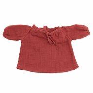 Blouse bordeaux voor ByAstrup knuffelpoppen