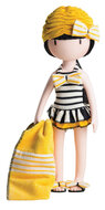 Santoro Gorjuss poppenkleding outfit Beach Belle (32 cm)