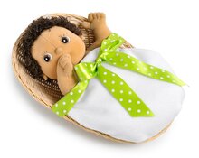 Baby serie cadeaumand met deken en strik